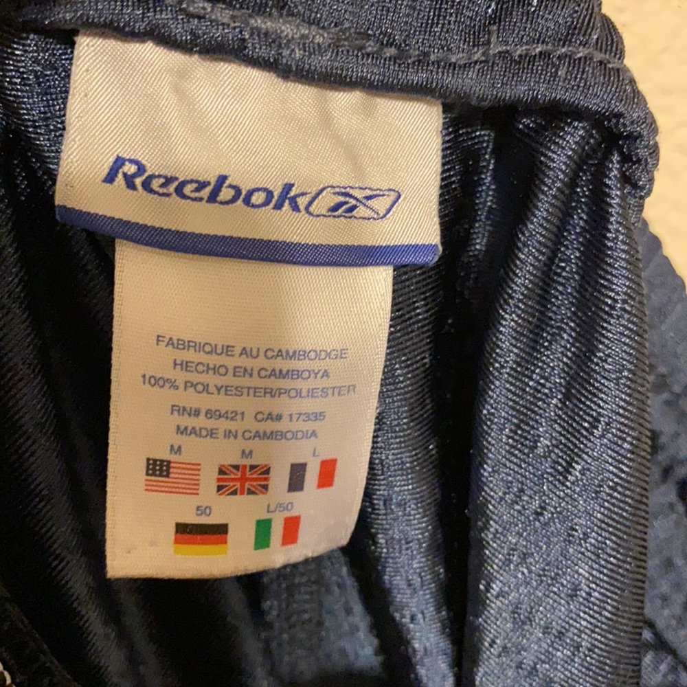 ❤️2 for $10 Reebok Mens Dark Blue Mesh Athletic Shorts - Picture 3 of 4